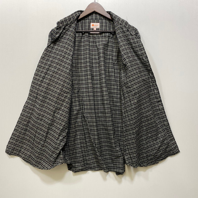 【中古品】【メンズ】 BEAMS JAPAN ビームス ジャパン 11-11-1207-563 LOOSE BUTTON DOWN SHIRT ルーズ ボタン ダウン シャツ 長袖 トップス 147-261023-ｍｓ-20-izu サイズ：M カラー：BLACBLK CHK 万代Net店
