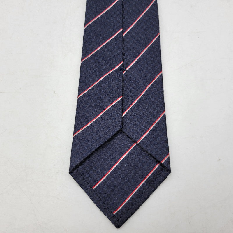 【中古品】【メンズ】 LOUIS VUITTON ルイ・ヴィトン M78755 クラヴァット エク 8CM ネクタイ 179-261013-as-16-izu カラー：ネイビー 万代Net店