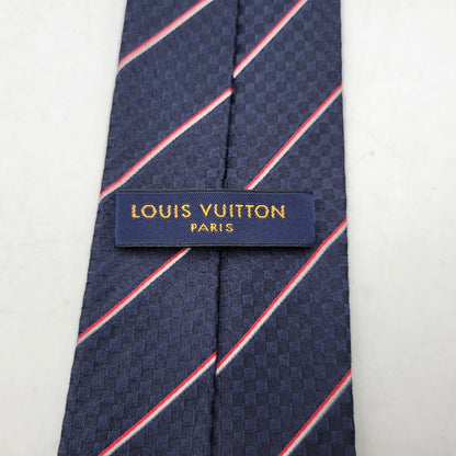 【中古品】【メンズ】 LOUIS VUITTON ルイ・ヴィトン M78755 クラヴァット エク 8CM ネクタイ 179-261013-as-16-izu カラー：ネイビー 万代Net店