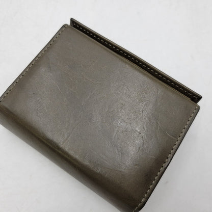 【中古品】【メンズ/レディース】 M+ エムピウ MILLEFOGLIE 2 P30 ミッレフォッリエ 財布 200-261013-as-28-izu カラー：カーキ系 万代Net店