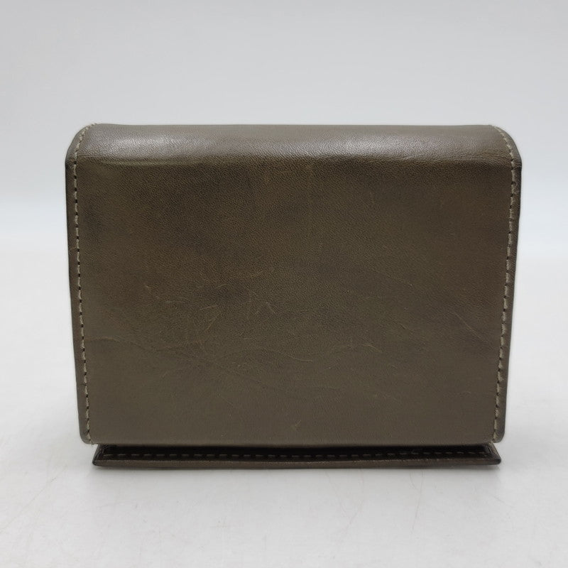 【中古品】【メンズ/レディース】 M+ エムピウ MILLEFOGLIE 2 P30 ミッレフォッリエ 財布 200-261013-as-28-izu カラー：カーキ系 万代Net店