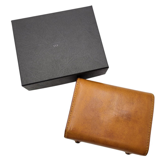 【中古品】【メンズ/レディース】 M+ エムピウ MILLEFOGLIE II P30 MF2P30_NPL ミッレフォッリエ2 財布 200-261013-as-31-izu カラー：ブラウン 万代Net店