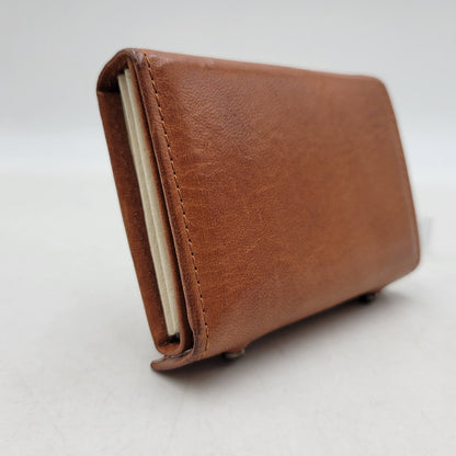 【中古品】【メンズ/レディース】 M+ エムピウ MILLEFOGLIE II P25 MF2P25 ミッレフォッリエ2 財布 200-261013-as-30-izu カラー：カフェモカ 万代Net店