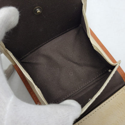 【中古品】【メンズ/レディース】 M+ エムピウ MILLEFOGLIE II P25 MF2P25 ミッレフォッリエ2 財布 200-261013-as-30-izu カラー：カフェモカ 万代Net店