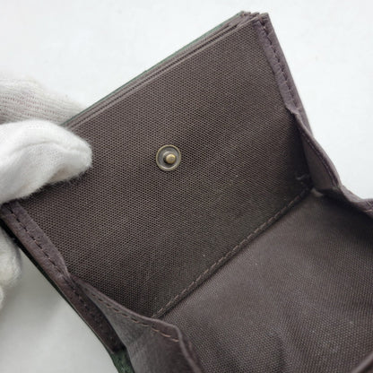 【中古品】【メンズ/レディース】 M+ エムピウ MILLEFOGLIE II P25 QUADRETTI MF2P25_QGN ミッレフォッリエ2 P25 クアドレッティ 財布 200-261013-as-32-izu カラー：グリーン 万代Net店