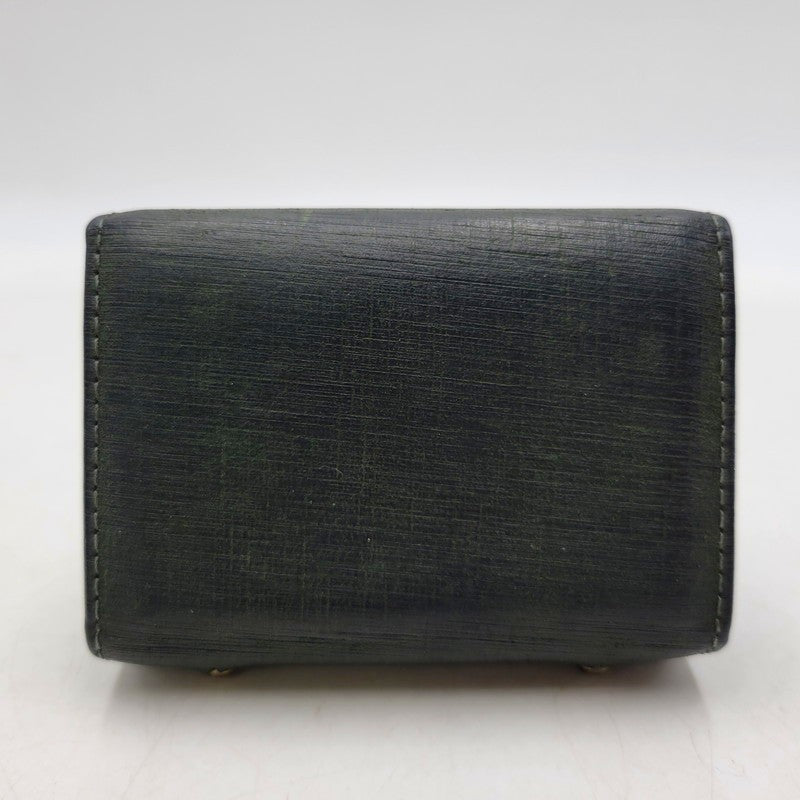 【中古品】【メンズ/レディース】 M+ エムピウ MILLEFOGLIE II P25 QUADRETTI MF2P25_QGN ミッレフォッリエ2 P25 クアドレッティ 財布 200-261013-as-32-izu カラー：グリーン 万代Net店