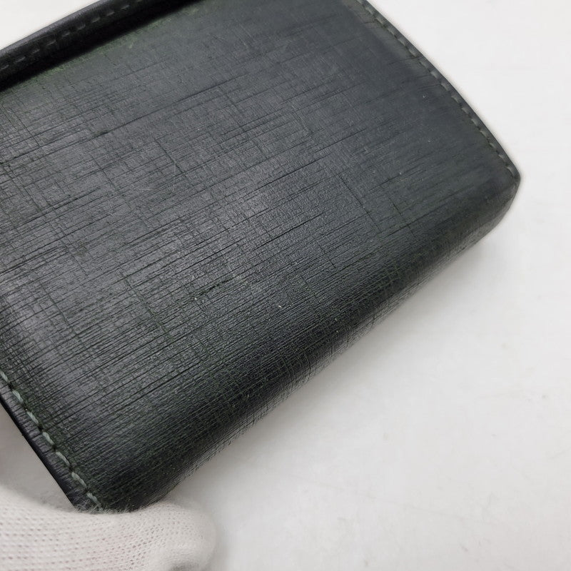 【中古品】【メンズ/レディース】 M+ エムピウ MILLEFOGLIE II P25 QUADRETTI MF2P25_QGN ミッレフォッリエ2 P25 クアドレッティ 財布 200-261013-as-32-izu カラー：グリーン 万代Net店