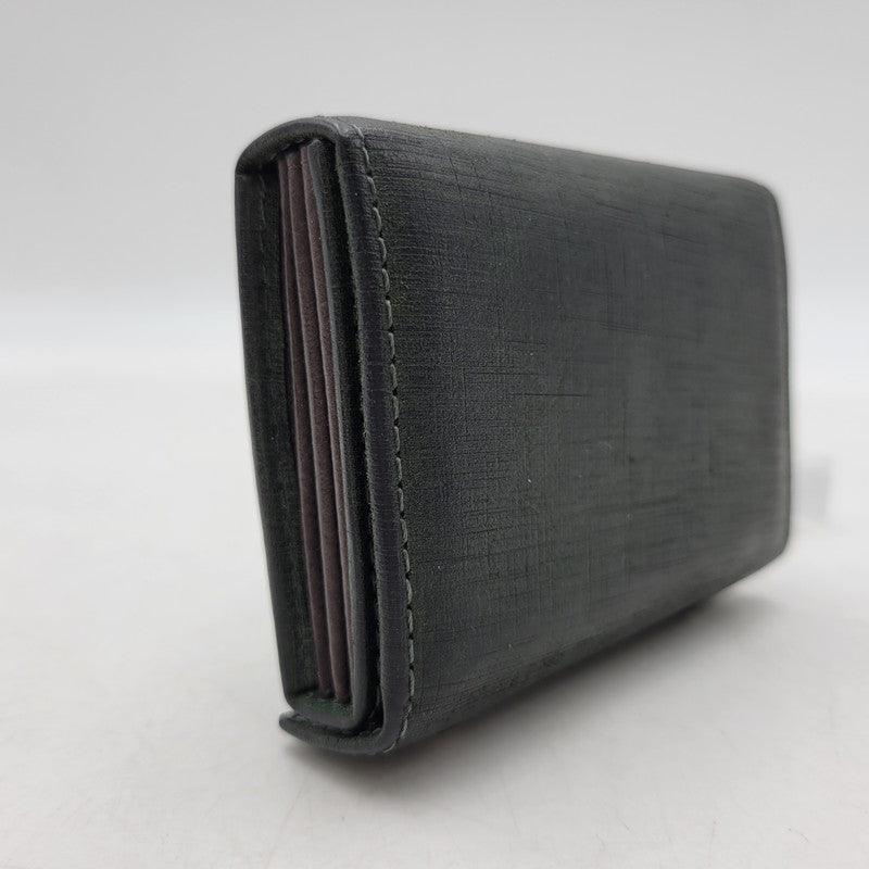 【中古品】【メンズ/レディース】 M+ エムピウ MILLEFOGLIE II P25 QUADRETTI MF2P25_QGN ミッレフォッリエ2 P25 クアドレッティ 財布 200-261013-as-32-izu カラー：グリーン 万代Net店