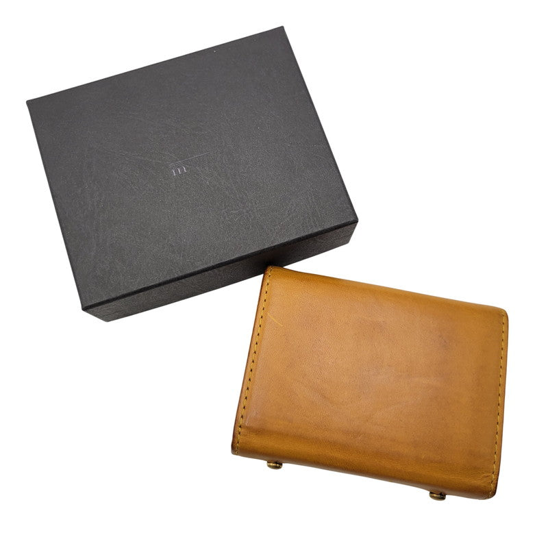 【中古品】【メンズ/レディース】 M+ エムピウ MILLEFOGLIE II P25 MF2P25_NPL ミッレフォッリエ2 財布 200-261013-as-29-izu カラー：キャメル 万代Net店