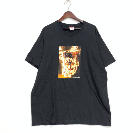 【中古美品】【メンズ】 SUPREME シュプリーム 26SS SPITFIRE FLAG TEE スピットファイア フラッグ Tシャツ トップス 半袖 149-261015-ya-06-izu サイズ：L カラー：ブラック 万代Net店