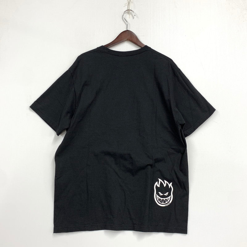 【中古美品】【メンズ】 SUPREME シュプリーム 26SS SPITFIRE FLAG TEE スピットファイア フラッグ Tシャツ トップス 半袖 149-261015-ya-06-izu サイズ：L カラー：ブラック 万代Net店