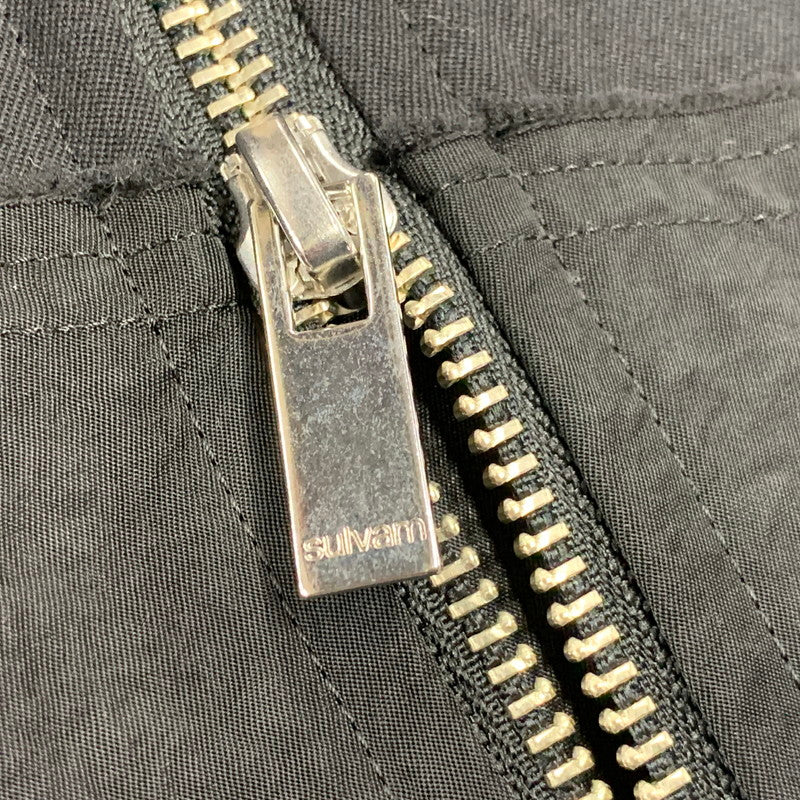 【中古品】【メンズ】 SULVAM サルバム MY-Y01-100 GABARDINE RIDING ZIP JKT ギャバジン ライディング ジップ ジャケット アウター 140-261017-sm-18-izu サイズ：M カラー：ブラック 万代Net店