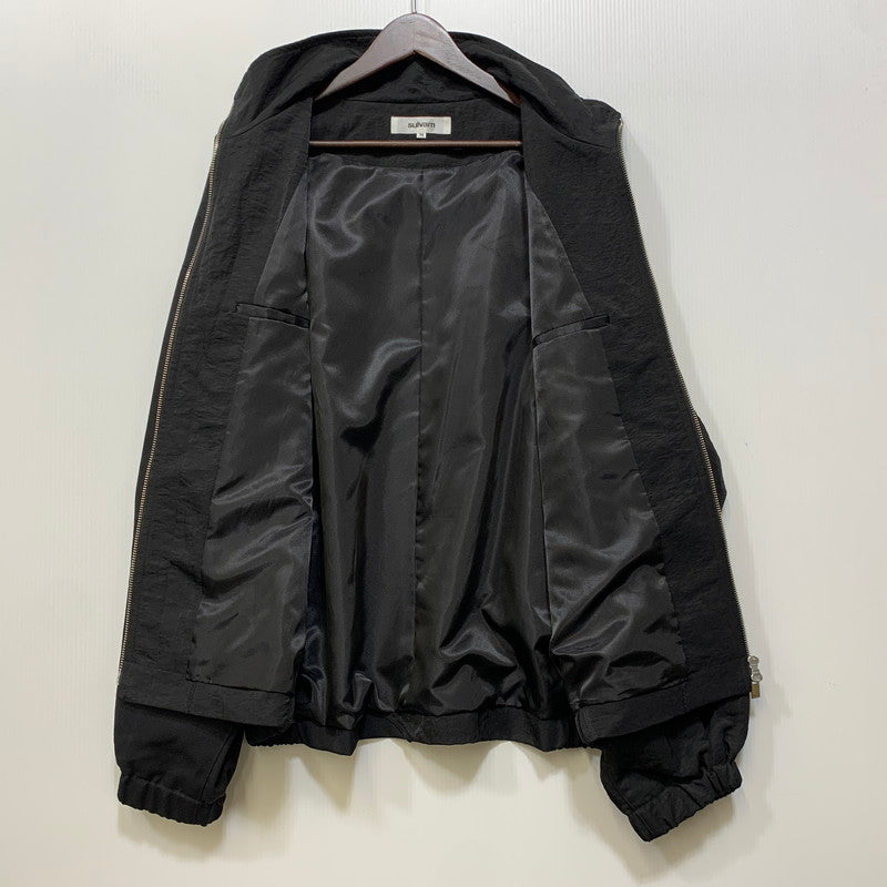 【中古品】【メンズ】 SULVAM サルバム MY-Y01-100 GABARDINE RIDING ZIP JKT ギャバジン ライディング ジップ ジャケット アウター 140-261017-sm-18-izu サイズ：M カラー：ブラック 万代Net店