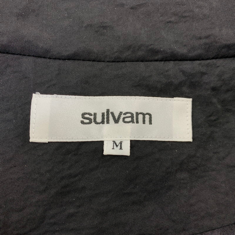 【中古品】【メンズ】 SULVAM サルバム MY-Y01-100 GABARDINE RIDING ZIP JKT ギャバジン ライディング ジップ ジャケット アウター 140-261017-sm-18-izu サイズ：M カラー：ブラック 万代Net店