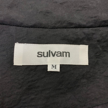 【中古品】【メンズ】 SULVAM サルバム MY-Y01-100 GABARDINE RIDING ZIP JKT ギャバジン ライディング ジップ ジャケット アウター 140-261017-sm-18-izu サイズ：M カラー：ブラック 万代Net店