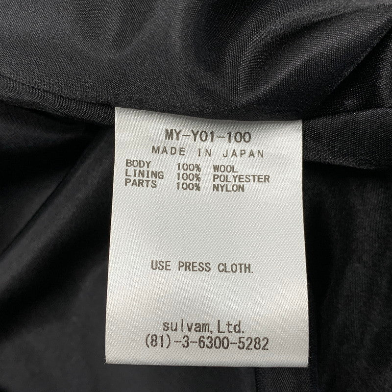 【中古品】【メンズ】 SULVAM サルバム MY-Y01-100 GABARDINE RIDING ZIP JKT ギャバジン ライディング ジップ ジャケット アウター 140-261017-sm-18-izu サイズ：M カラー：ブラック 万代Net店
