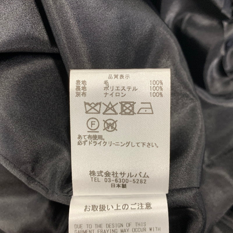 【中古品】【メンズ】 SULVAM サルバム MY-Y01-100 GABARDINE RIDING ZIP JKT ギャバジン ライディング ジップ ジャケット アウター 140-261017-sm-18-izu サイズ：M カラー：ブラック 万代Net店