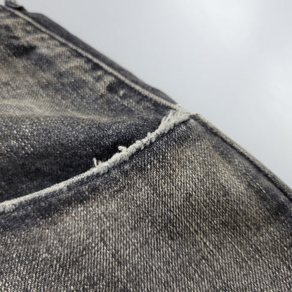 【中古品】【メンズ】 ANCELLM アンセルム ANC-PT149-A DENIM PAINTER SHORTS デニム ペインター ショーツ ハーフパンツ ショートパンツ 151-261014-sm-06-izu サイズ：2 カラー：ブラック 万代Net店