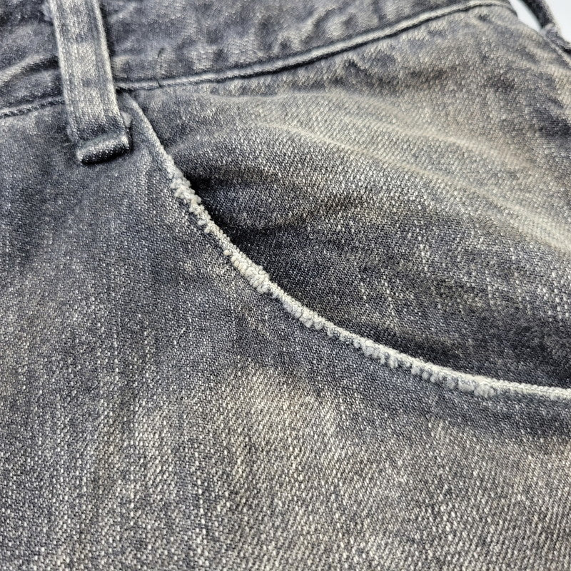【中古品】【メンズ】 ANCELLM アンセルム ANC-PT149-A DENIM PAINTER SHORTS デニム ペインター ショーツ ハーフパンツ ショートパンツ 151-261014-sm-06-izu サイズ：2 カラー：ブラック 万代Net店