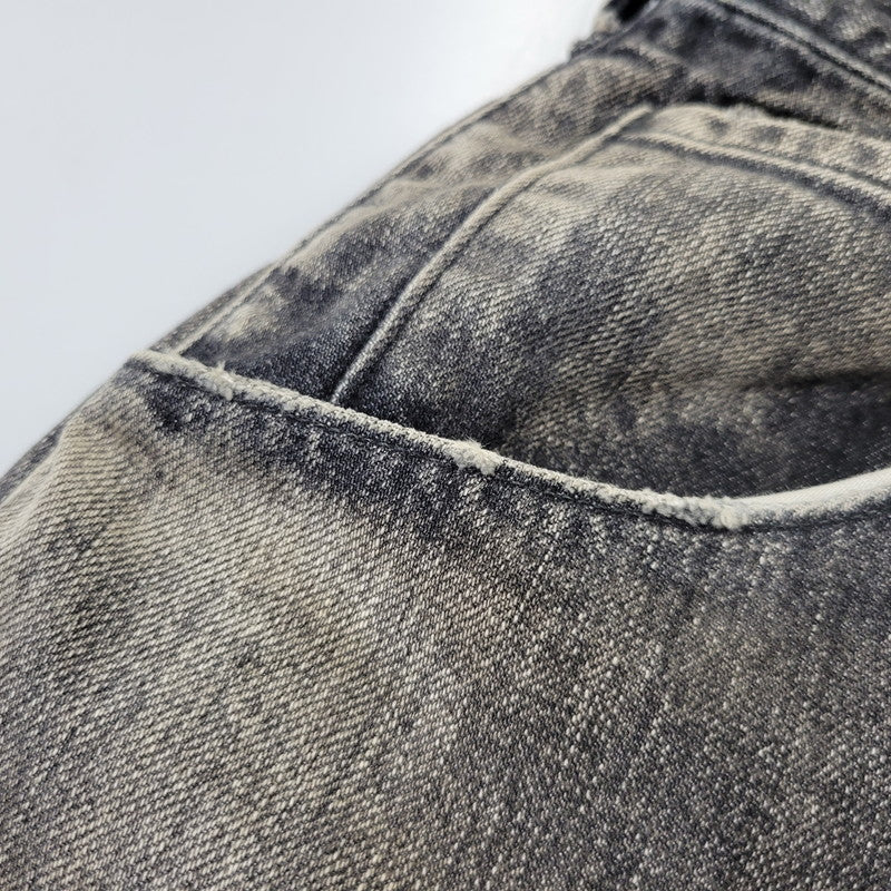 【中古品】【メンズ】 ANCELLM アンセルム ANC-PT149-A DENIM PAINTER SHORTS デニム ペインター ショーツ ハーフパンツ ショートパンツ 151-261014-sm-06-izu サイズ：2 カラー：ブラック 万代Net店