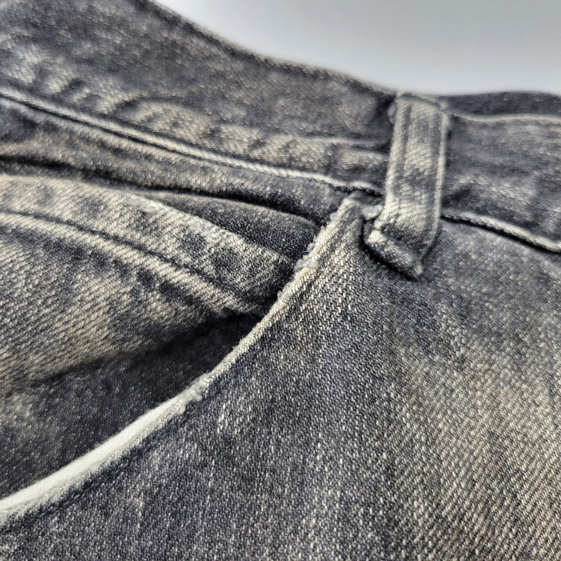 【中古品】【メンズ】 ANCELLM アンセルム ANC-PT149-A DENIM PAINTER SHORTS デニム ペインター ショーツ ハーフパンツ ショートパンツ 151-261014-sm-06-izu サイズ：2 カラー：ブラック 万代Net店