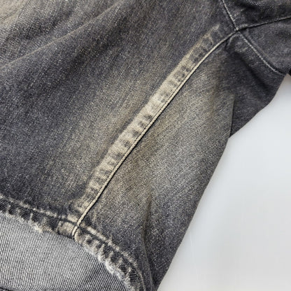 【中古品】【メンズ】 ANCELLM アンセルム ANC-PT149-A DENIM PAINTER SHORTS デニム ペインター ショーツ ハーフパンツ ショートパンツ 151-261014-sm-06-izu サイズ：2 カラー：ブラック 万代Net店