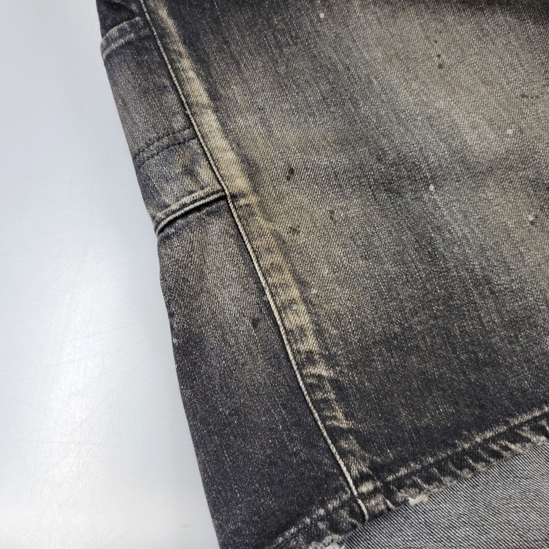 【中古品】【メンズ】 ANCELLM アンセルム ANC-PT149-A DENIM PAINTER SHORTS デニム ペインター ショーツ ハーフパンツ ショートパンツ 151-261014-sm-06-izu サイズ：2 カラー：ブラック 万代Net店