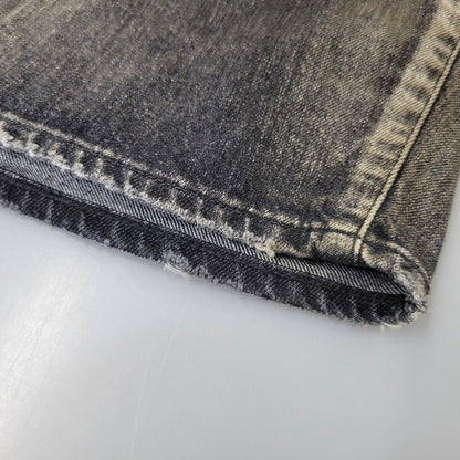 【中古品】【メンズ】 ANCELLM アンセルム ANC-PT149-A DENIM PAINTER SHORTS デニム ペインター ショーツ ハーフパンツ ショートパンツ 151-261014-sm-06-izu サイズ：2 カラー：ブラック 万代Net店