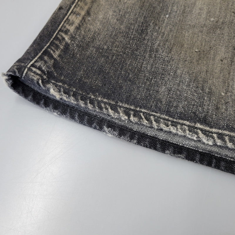 【中古品】【メンズ】 ANCELLM アンセルム ANC-PT149-A DENIM PAINTER SHORTS デニム ペインター ショーツ ハーフパンツ ショートパンツ 151-261014-sm-06-izu サイズ：2 カラー：ブラック 万代Net店