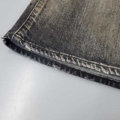 【中古品】【メンズ】 ANCELLM アンセルム ANC-PT149-A DENIM PAINTER SHORTS デニム ペインター ショーツ ハーフパンツ ショートパンツ 151-261014-sm-06-izu サイズ：2 カラー：ブラック 万代Net店