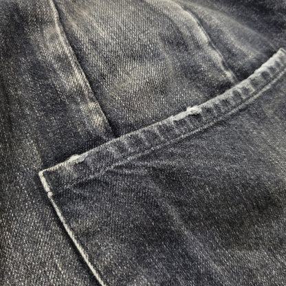 【中古品】【メンズ】 ANCELLM アンセルム ANC-PT149-A DENIM PAINTER SHORTS デニム ペインター ショーツ ハーフパンツ ショートパンツ 151-261014-sm-06-izu サイズ：2 カラー：ブラック 万代Net店