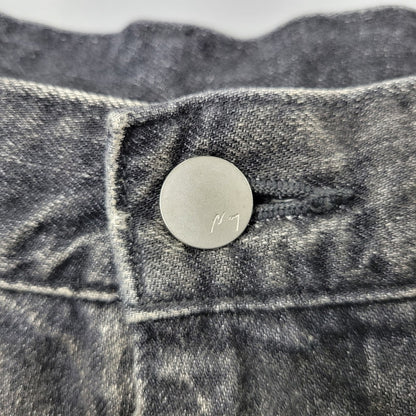 【中古品】【メンズ】 ANCELLM アンセルム ANC-PT149-A DENIM PAINTER SHORTS デニム ペインター ショーツ ハーフパンツ ショートパンツ 151-261014-sm-06-izu サイズ：2 カラー：ブラック 万代Net店