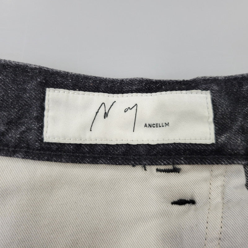 【中古品】【メンズ】 ANCELLM アンセルム ANC-PT149-A DENIM PAINTER SHORTS デニム ペインター ショーツ ハーフパンツ ショートパンツ 151-261014-sm-06-izu サイズ：2 カラー：ブラック 万代Net店
