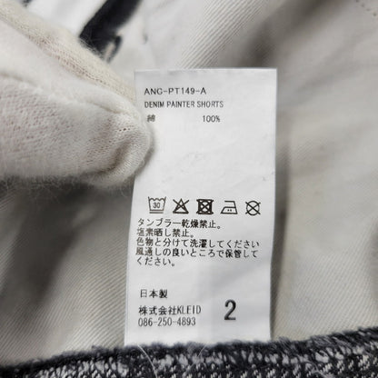 【中古品】【メンズ】 ANCELLM アンセルム ANC-PT149-A DENIM PAINTER SHORTS デニム ペインター ショーツ ハーフパンツ ショートパンツ 151-261014-sm-06-izu サイズ：2 カラー：ブラック 万代Net店