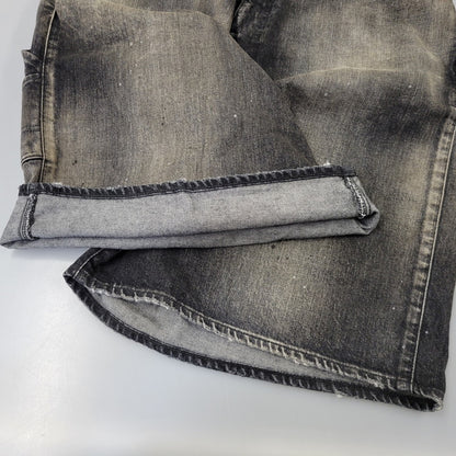 【中古品】【メンズ】 ANCELLM アンセルム ANC-PT149-A DENIM PAINTER SHORTS デニム ペインター ショーツ ハーフパンツ ショートパンツ 151-261014-sm-06-izu サイズ：2 カラー：ブラック 万代Net店