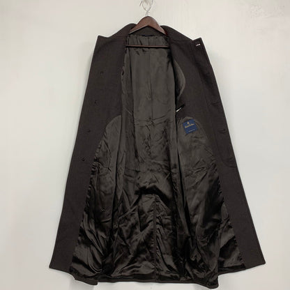 【中古品】【メンズ】 BROOKS BROTHERS ブルックスブラザーズ イタリア製 HERRINGBONE WOOL SOUTIEN COLLAR COAT ヘリンボーン ウール ステンカラーコート アウター 141-261015-ya-12-izu サイズ：42R カラー：ブラウン 万代Net店