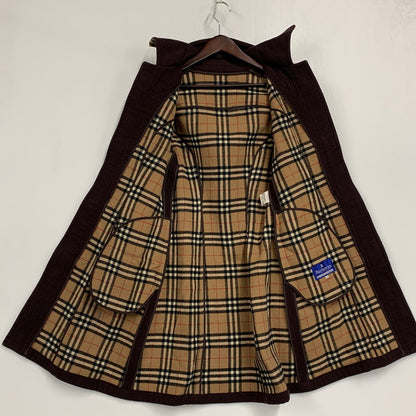 【中古品】【レディース】 BURBERRYS OF LONDON BLUE LABEL バーバリーオブロンドン ブルーレーベル FNF05-540 WOOL DUFFLE COAT ウール ダッフル コート アウター 168-261023-cs-12-izu サイズ：38 カラー：ブラウン 万代Net店