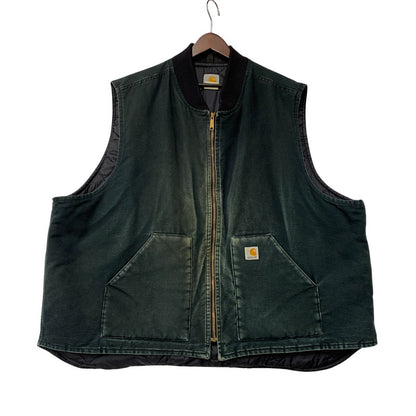 【中古品】【メンズ】 CARHARTT カーハート V01 BLK 00'S DUCK INSULATED RIB COLLAR VEST ダック インサレーテッド リブ カラー ベスト アウター 146-261013-cs-06-izu サイズ：4XL カラー：ブラック 万代Net店