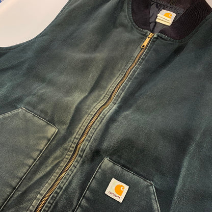 【中古品】【メンズ】 CARHARTT カーハート V01 BLK 00'S DUCK INSULATED RIB COLLAR VEST ダック インサレーテッド リブ カラー ベスト アウター 146-261013-cs-06-izu サイズ：4XL カラー：ブラック 万代Net店