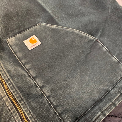 【中古品】【メンズ】 CARHARTT カーハート V01 BLK 00'S DUCK INSULATED RIB COLLAR VEST ダック インサレーテッド リブ カラー ベスト アウター 146-261013-cs-06-izu サイズ：4XL カラー：ブラック 万代Net店