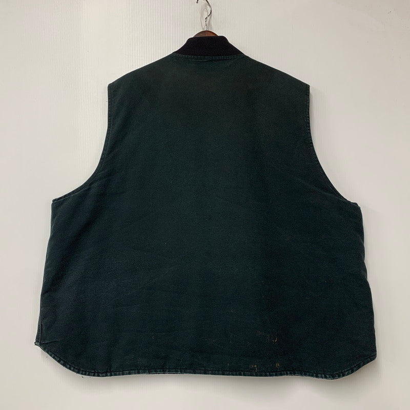 【中古品】【メンズ】 CARHARTT カーハート V01 BLK 00'S DUCK INSULATED RIB COLLAR VEST ダック インサレーテッド リブ カラー ベスト アウター 146-261013-cs-06-izu サイズ：4XL カラー：ブラック 万代Net店