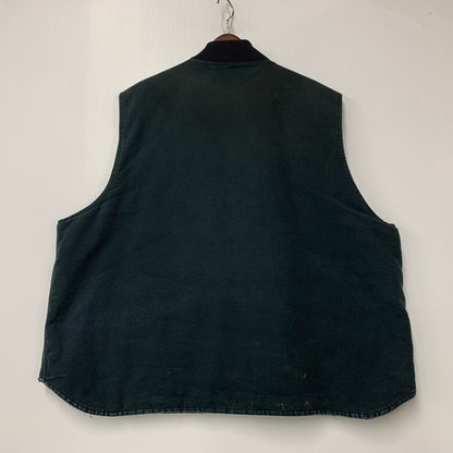 【中古品】【メンズ】 CARHARTT カーハート V01 BLK 00'S DUCK INSULATED RIB COLLAR VEST ダック インサレーテッド リブ カラー ベスト アウター 146-261013-cs-06-izu サイズ：4XL カラー：ブラック 万代Net店