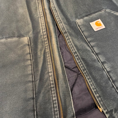 【中古品】【メンズ】 CARHARTT カーハート V01 BLK 00'S DUCK INSULATED RIB COLLAR VEST ダック インサレーテッド リブ カラー ベスト アウター 146-261013-cs-06-izu サイズ：4XL カラー：ブラック 万代Net店