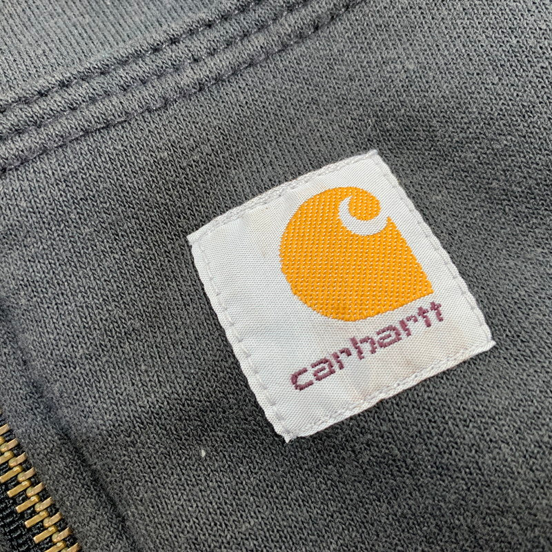 【中古品】【メンズ】 CARHARTT カーハート 103312 001 RELAXED FIT MIDWEIGHT QUILT LINED FULL ZIP SWEATSHIRT スウェットシャツ パーカー トップス 146-261020-ms-05-izu サイズ：L カラー：ブラック 万代Net店