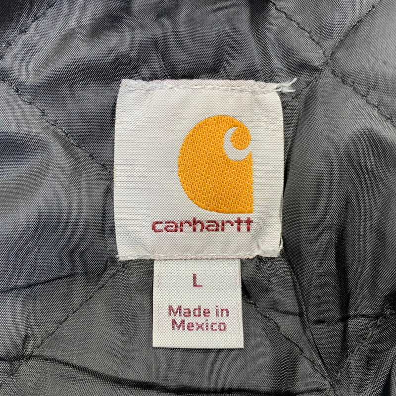【中古品】【メンズ】 CARHARTT カーハート 103312 001 RELAXED FIT MIDWEIGHT QUILT LINED FULL ZIP SWEATSHIRT スウェットシャツ パーカー トップス 146-261020-ms-05-izu サイズ：L カラー：ブラック 万代Net店