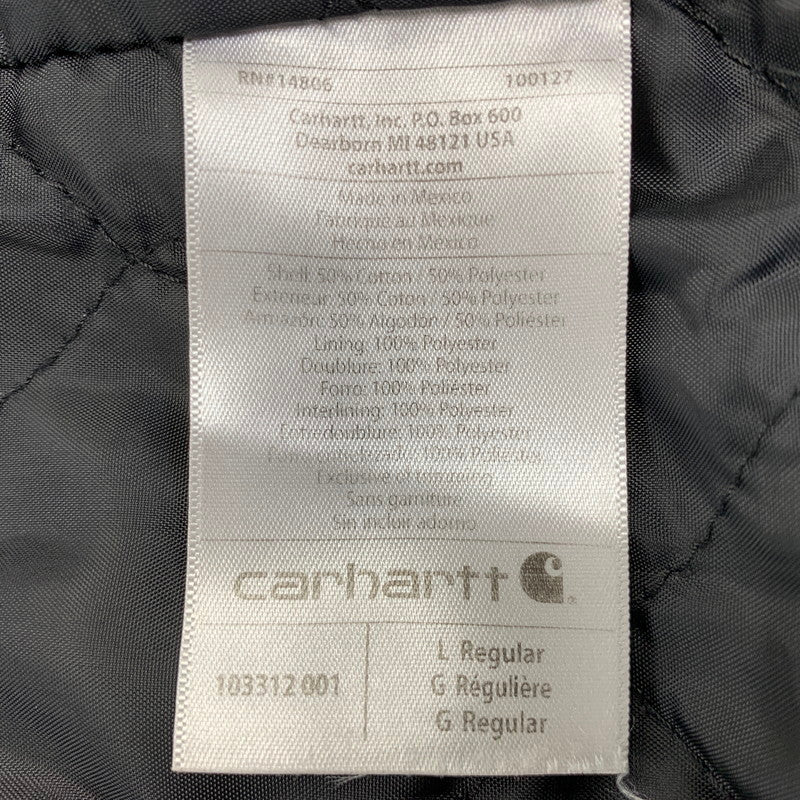 【中古品】【メンズ】 CARHARTT カーハート 103312 001 RELAXED FIT MIDWEIGHT QUILT LINED FULL ZIP SWEATSHIRT スウェットシャツ パーカー トップス 146-261020-ms-05-izu サイズ：L カラー：ブラック 万代Net店