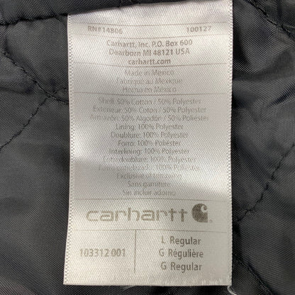 【中古品】【メンズ】 CARHARTT カーハート 103312 001 RELAXED FIT MIDWEIGHT QUILT LINED FULL ZIP SWEATSHIRT スウェットシャツ パーカー トップス 146-261020-ms-05-izu サイズ：L カラー：ブラック 万代Net店