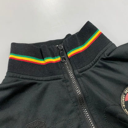 【中古品】【メンズ】 STUSSY AUTHENTIC GEAR ステューシー オーセンティック ギア RASTER COLLAR TRACK JACKET ラスタカラー トラックジャケット 142-261013-as-19-izu サイズ：M カラー：ブラック 万代Net店