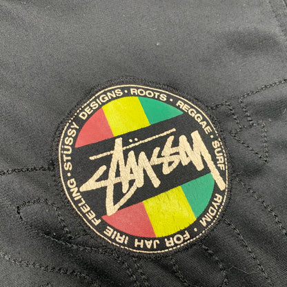 【中古品】【メンズ】 STUSSY AUTHENTIC GEAR ステューシー オーセンティック ギア RASTER COLLAR TRACK JACKET ラスタカラー トラックジャケット 142-261013-as-19-izu サイズ：M カラー：ブラック 万代Net店