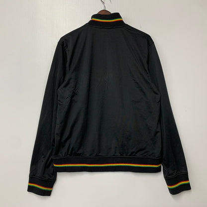 【中古品】【メンズ】 STUSSY AUTHENTIC GEAR ステューシー オーセンティック ギア RASTER COLLAR TRACK JACKET ラスタカラー トラックジャケット 142-261013-as-19-izu サイズ：M カラー：ブラック 万代Net店